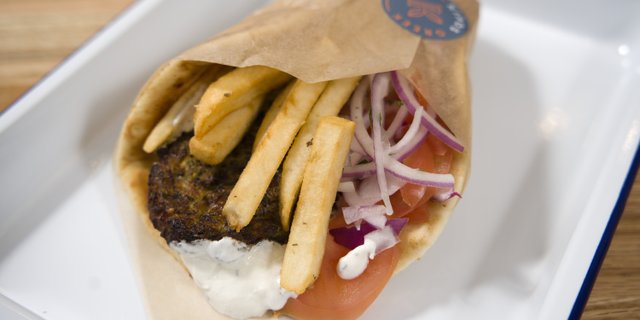 Zucchini Fritter Pita