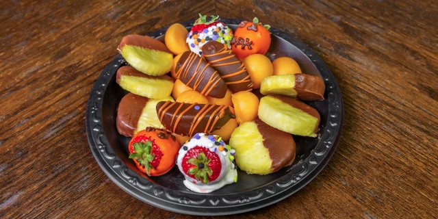 Chocolate Dipped Fruit Platter