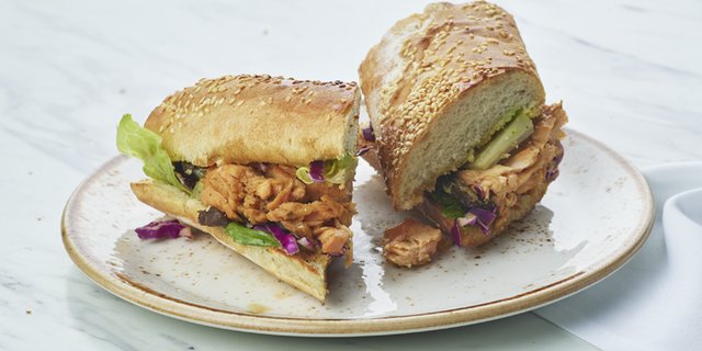 Salmon Teriyaki Sandwich