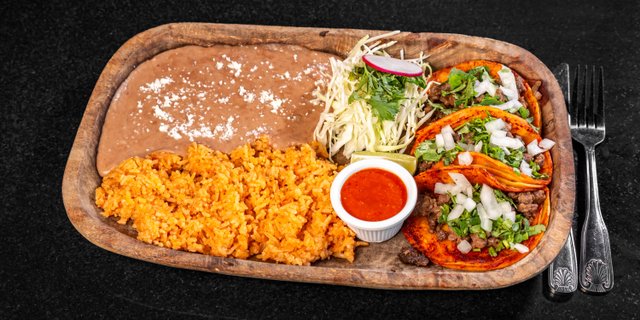 Asada Street Taco Plate