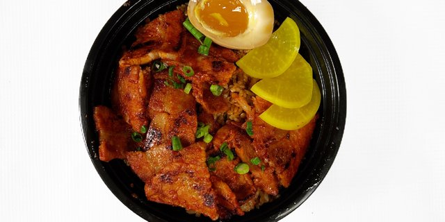 Korean Spicy Pork Belly (Daejigogi) Bowl