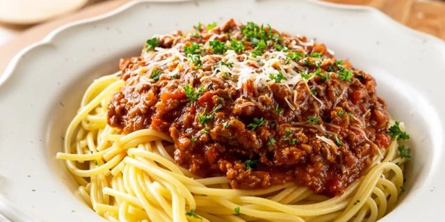 Spaghetti w/ Meat Sauce