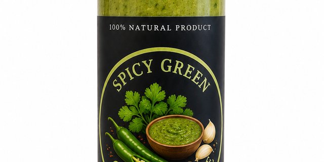 Bottle Spicy Green Sauce