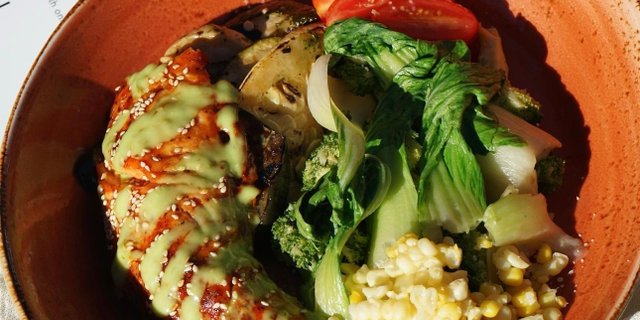 Salmon Rice Bowl Tray