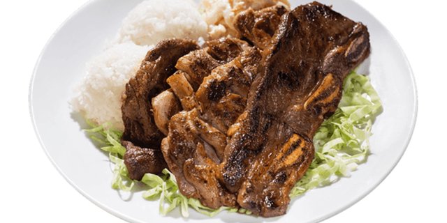 BBQ Beef, BBQ Chicken & Short Ribs Plate