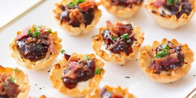 Bacon & Goat Cheese Phyllo Cups