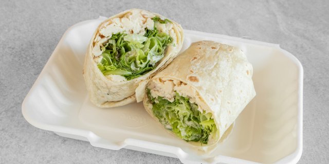 Cold Chicken Caesar Wrap