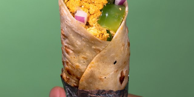 Paneer Bhurji Roll Tray