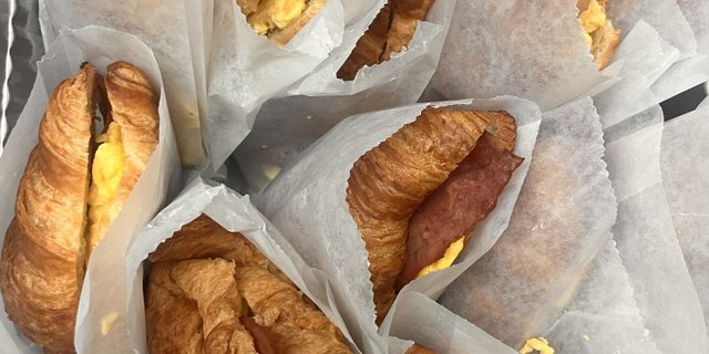 Turkey Bacon & Egg Croissant Sandwich