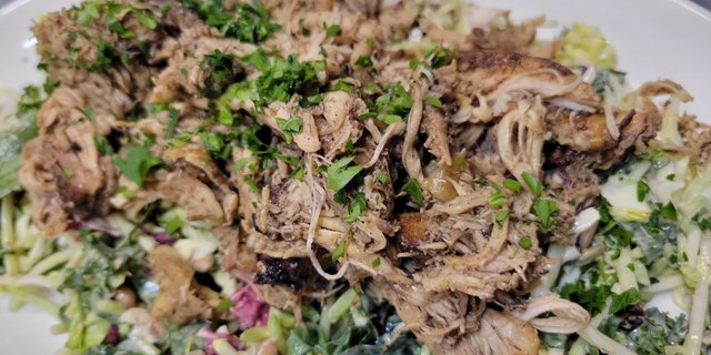 Spicy Jerk Chicken Kale Salad