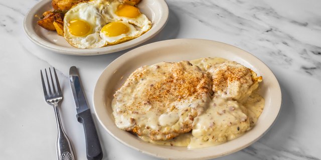 Country-Fried Steak & Eggs