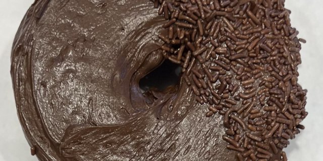 Vegan Chocolate Frosted Donut