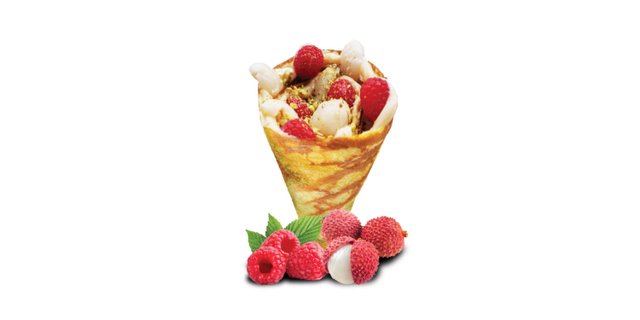 Lychee Romantic Sweet Crêpe