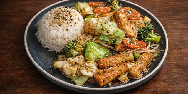Fried Tofu w/ Assorted Veggies