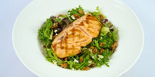 Mixed Green Salad w/ Grilled Salmon Boxed Lunch