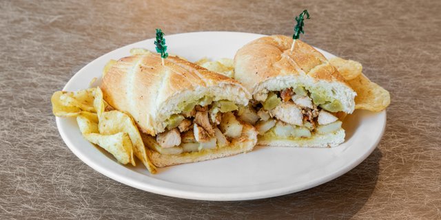 Lebanese Garlic Chicken Sandwich
