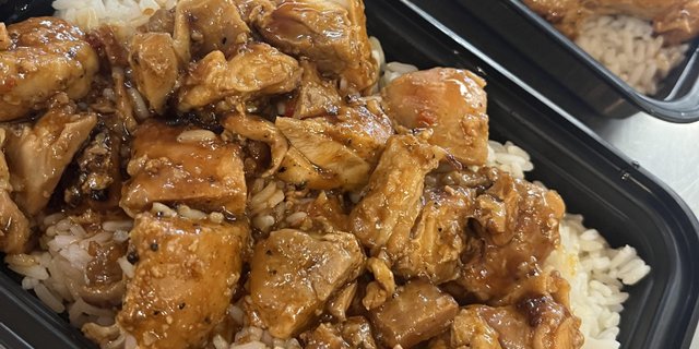 Bourbon Chicken & Rice