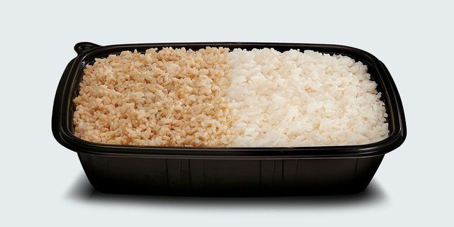 Half White Half Brown Rice