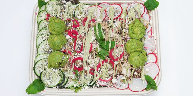 Green Glow Bowl Tray