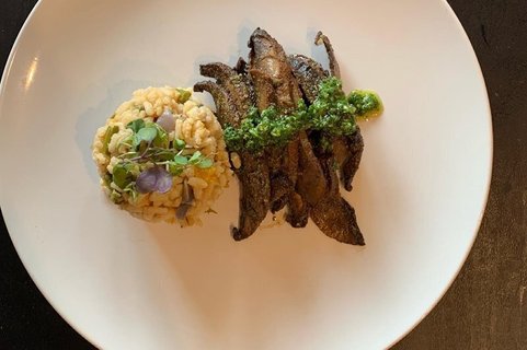 Vegan Mushroom & Asparagus Risotto