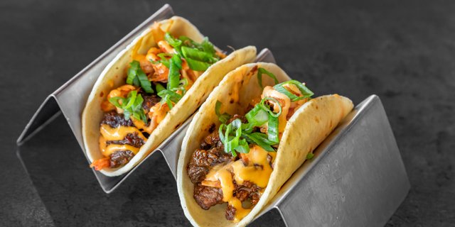 Korean BBQ Beef Taco Platter