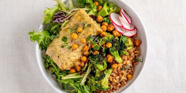 Salmon & Charred Broccoli Bowl