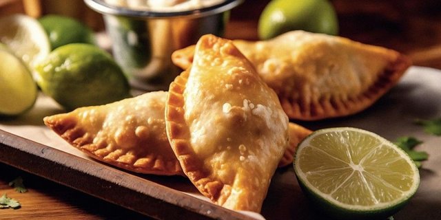 Chicken Empanadas Box w/ Chips & Salsa