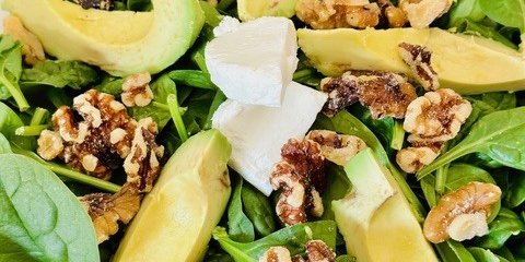 Spinach-Avocado Salad Tray