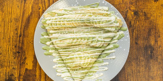 White Pistachio Crepe