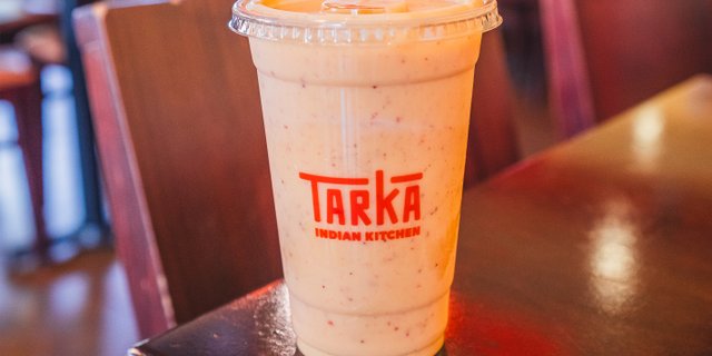 Mango-Strawberry Lassi
