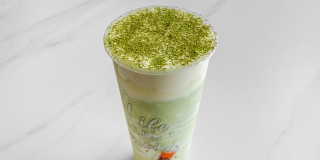 Japanese Matcha Cheese Slush Tea