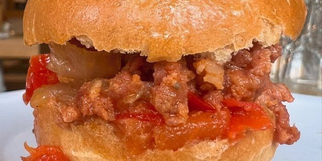 Pork  Sloppy Kielbasy Sliders