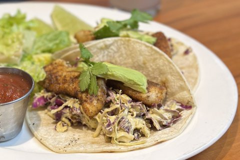 Blackened Halibut Fish Tacos