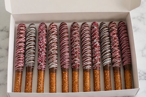 Dipped Pretzel Rods