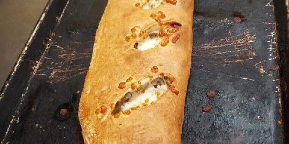 Meatballs Calzone W/ Sauce & Cheese