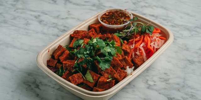 Fried Tofu & Rice Bowl