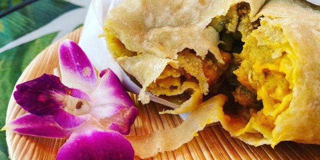 Curry Goat Roti