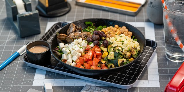 Grilled Veggie Chop Salad