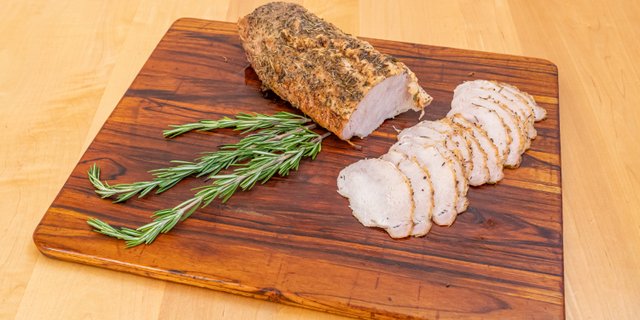 Sliced Roasted Pork Loin w/ Au Jus Pound