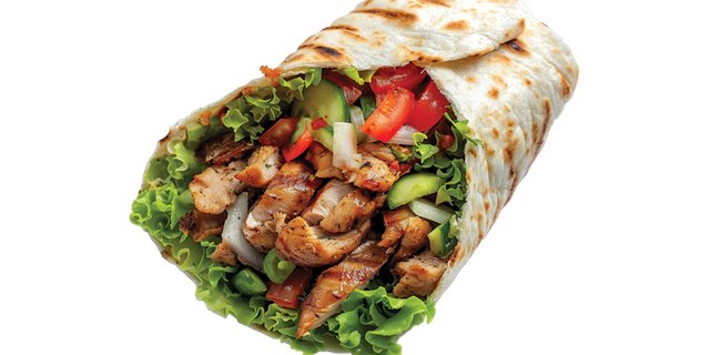 Turkish Chicken Doner Wrap