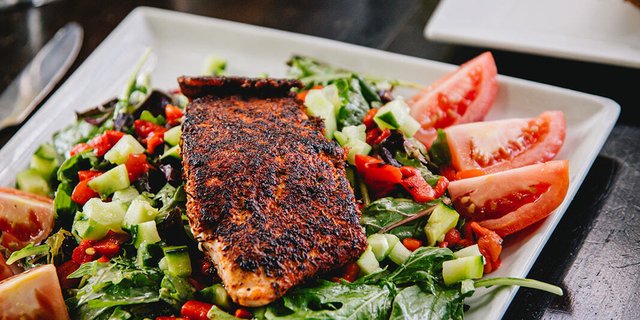 Blackened Salmon Salad