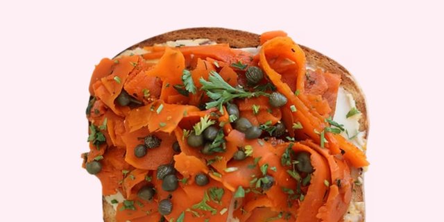 Carrot Lox Toast (Plant-Based)