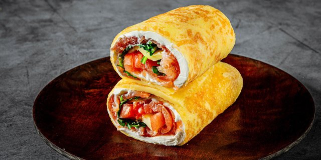 Smoked Salmon Egg Wrap