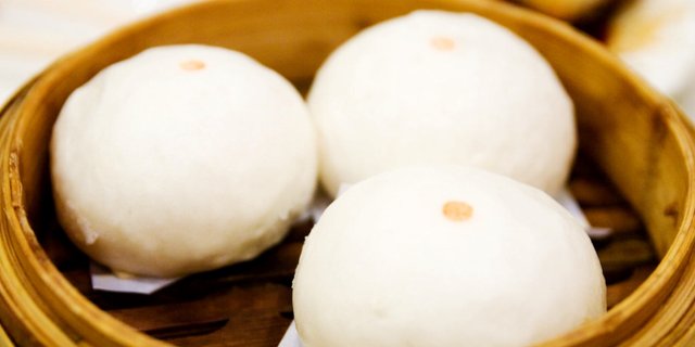 T7. Steamed Lotus Seed Paste Bao