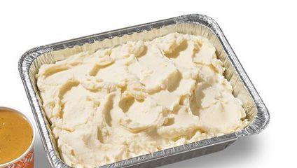 Mashed Potatoes W/ Cajun Gravy.