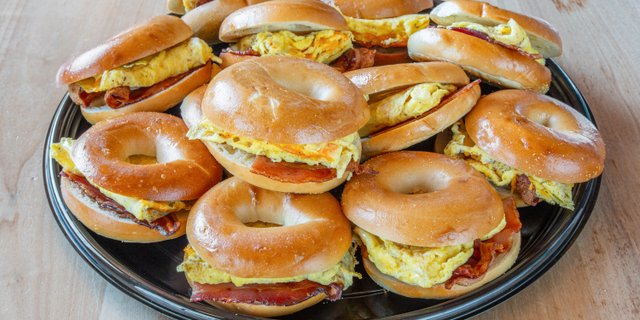Breakfast Bagel Sandwich Platter