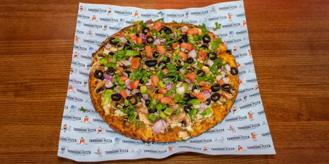 Curry Veggie Delight Pizza