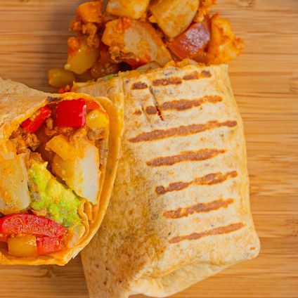 Individual Vegan Chorizo Avocado Wrap