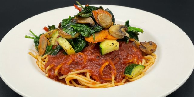 Pasta Marinara w/ Primavera Veggies