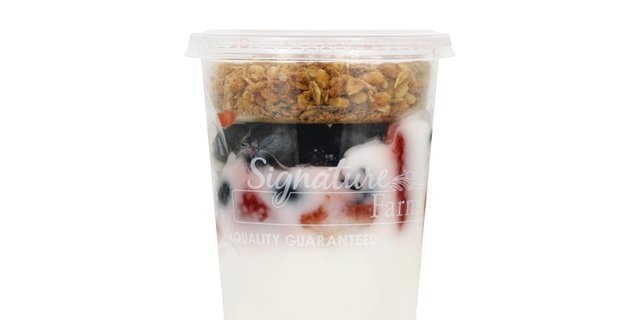 Vanilla, Strawberry & Blueberry Yogurt Parfait